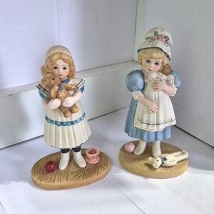 Jan Hagara Limited Edition Collectables - "Anne & Amy" Girls Baby Doll Cottage